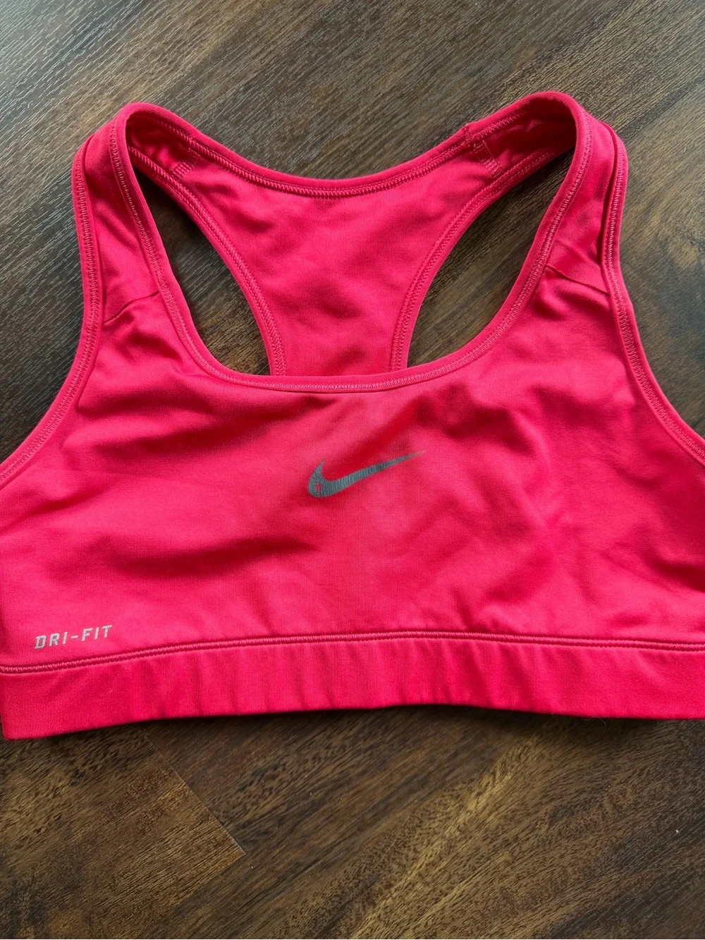 Nike Dri-FIT Hot Pink Racerback Sports Bra - Picture 1 of 3